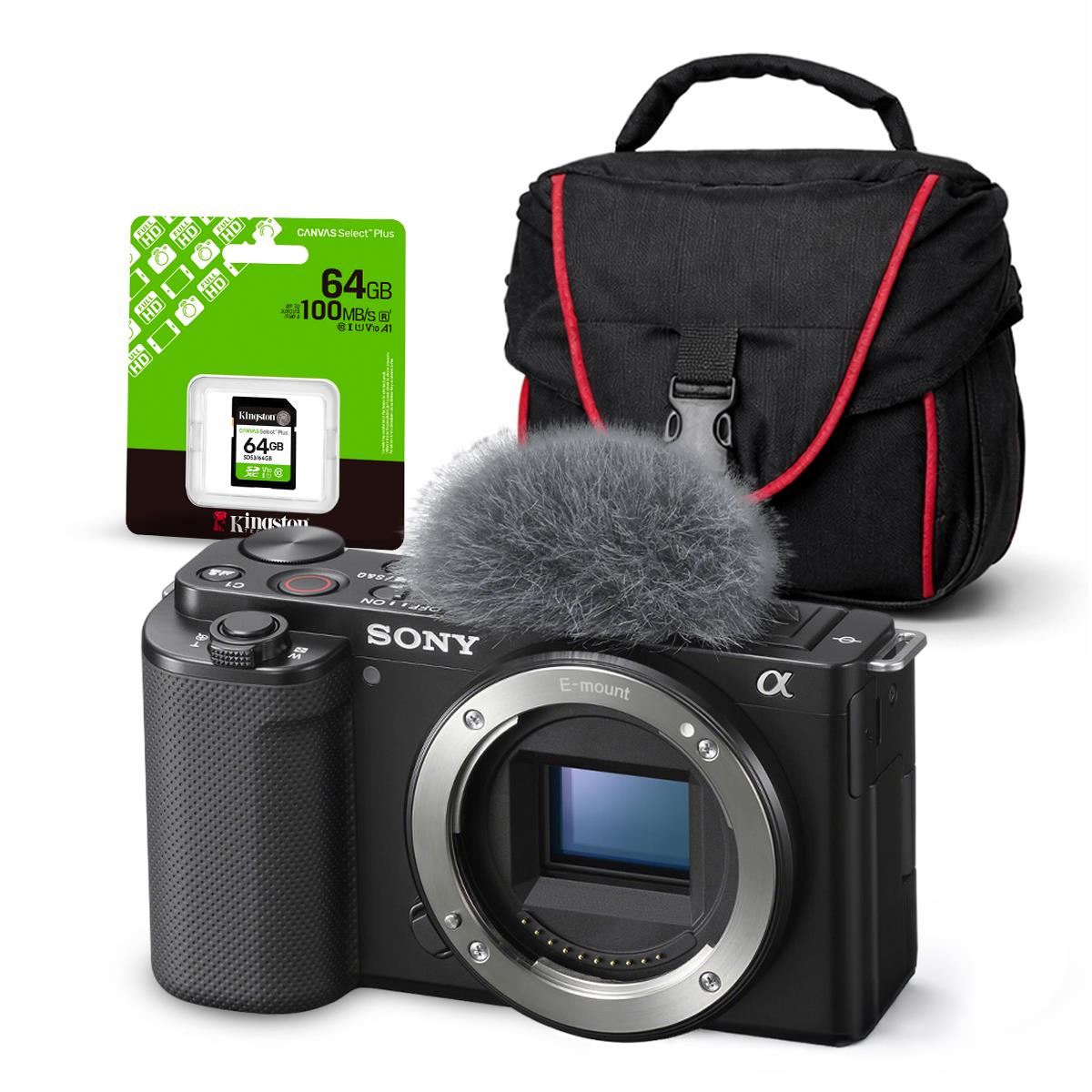 Cámara Sony ZV-E10 Mirrorless (Cuerpo Solo) + Kit Básico de Accesorios