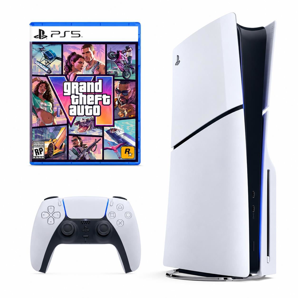 Consola PlayStation 5 Slim Lectora de Discos + Grand Theft Auto VI
