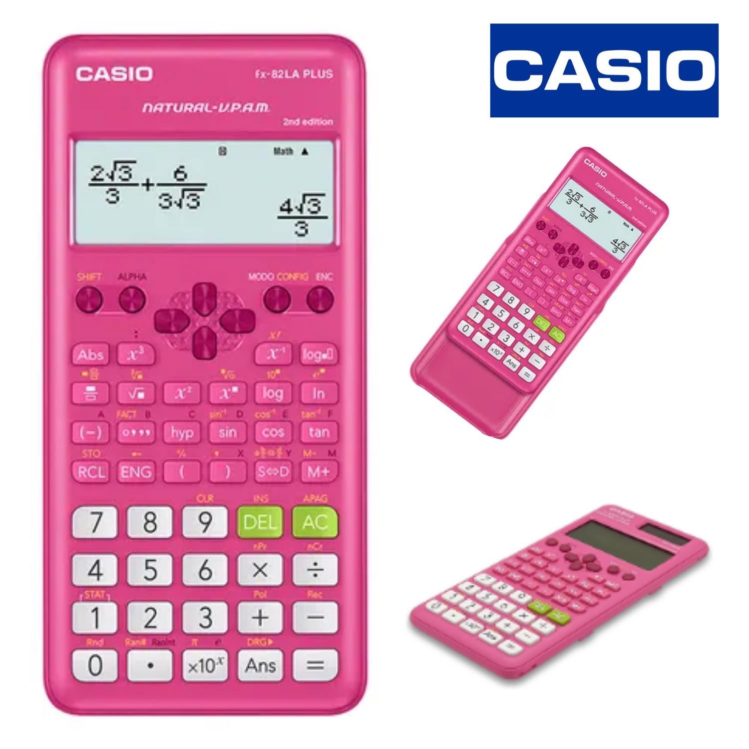 Calculadora Científica Casio FX-82LA PLUS-2 PK – Rosado