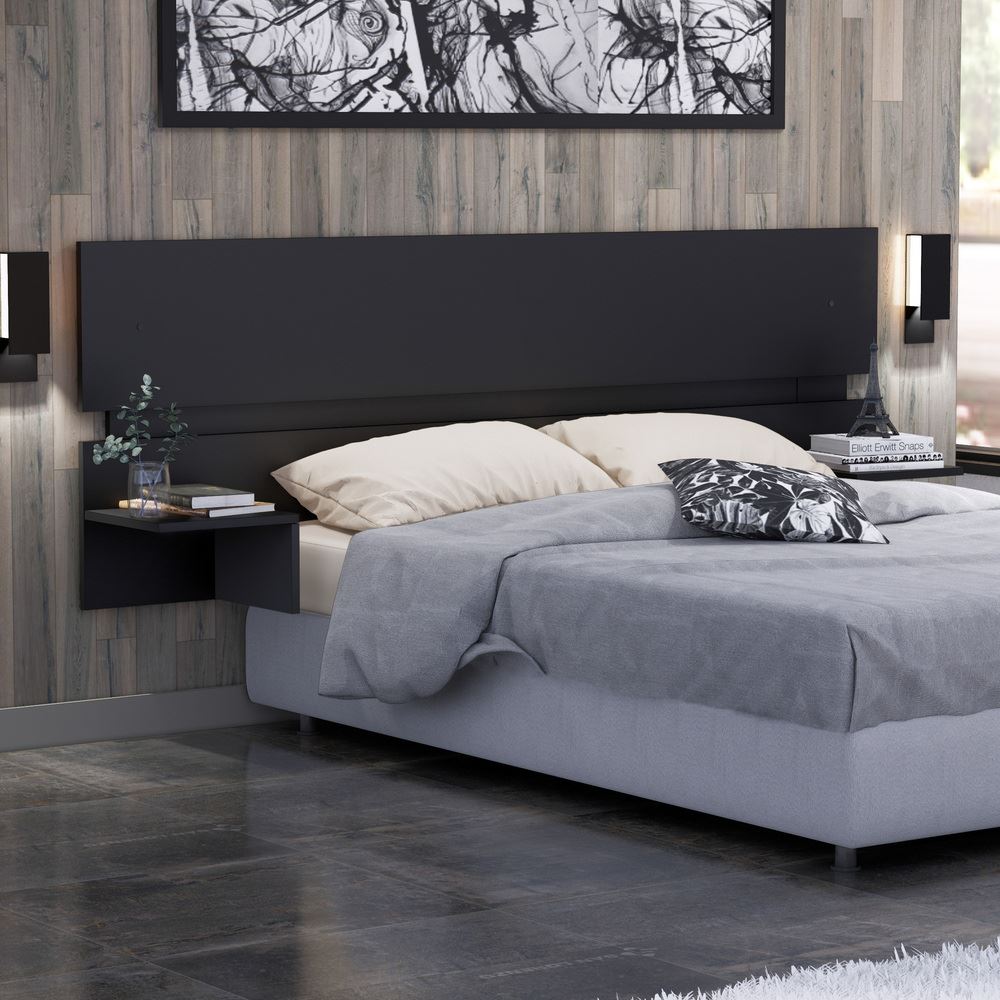 Cabecera Flotante 2 Plazas Acacia Negro