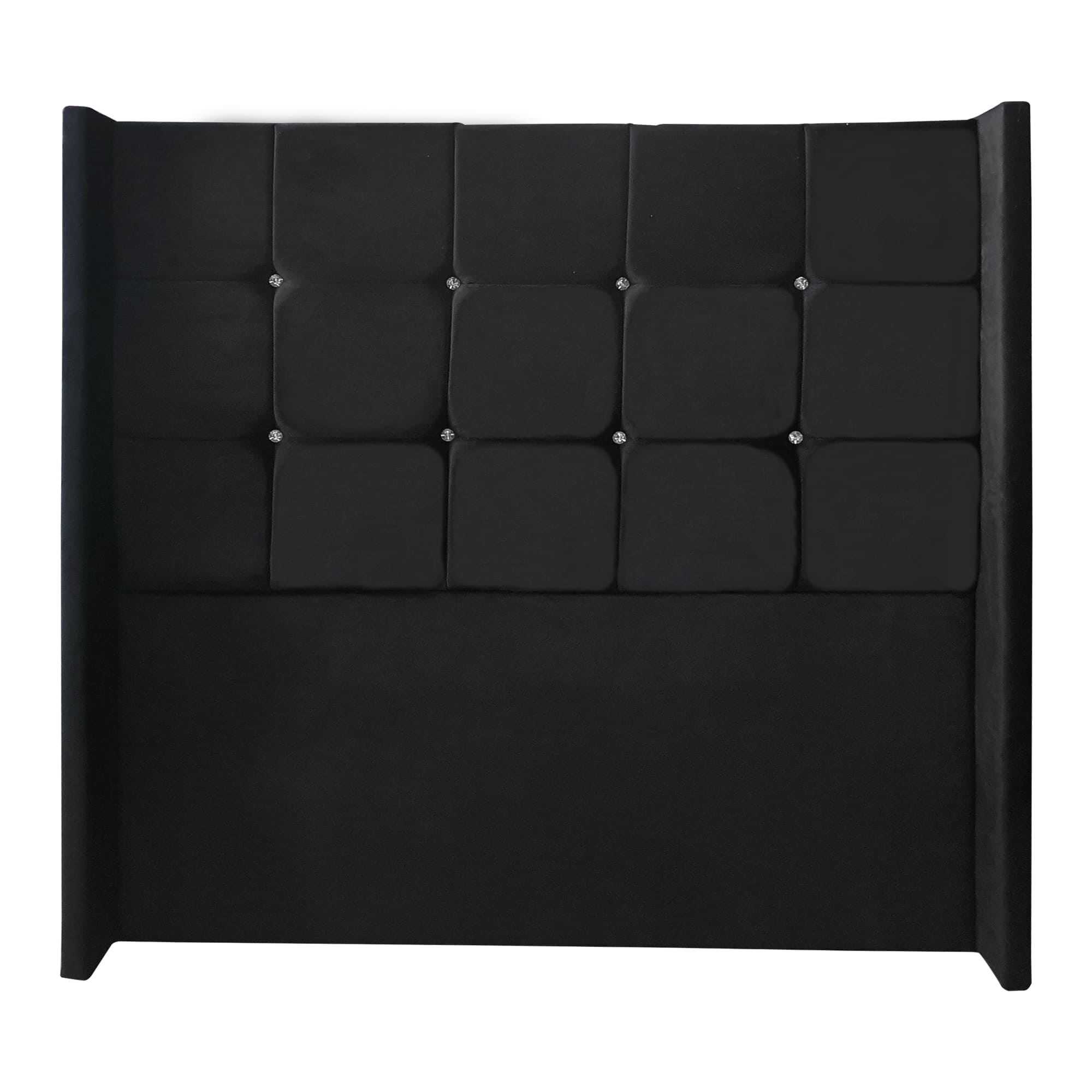 CABECERA KAMAS 2 PLAZAS PEDESTAL CUADROS 2 - NEGRO