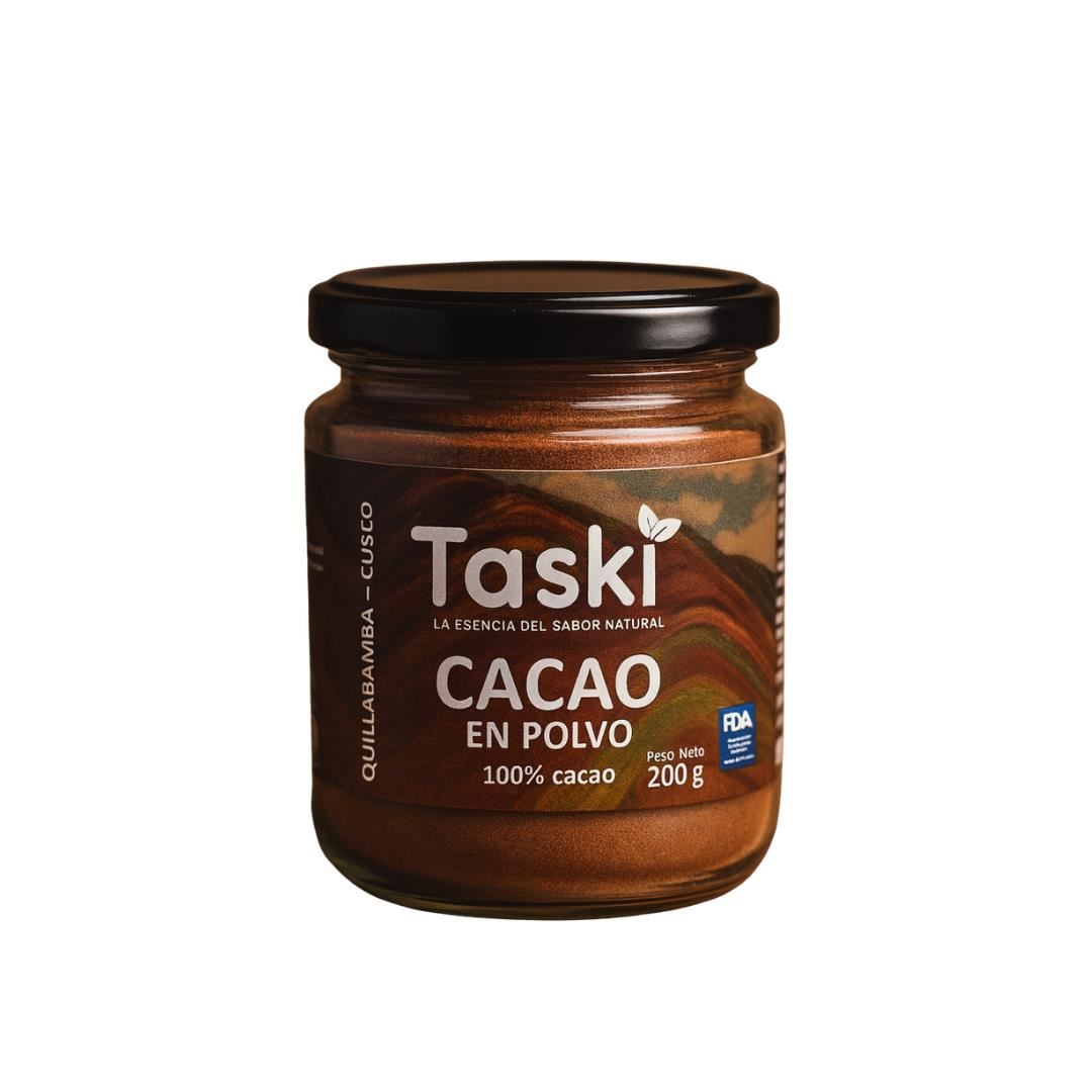 Cacao en Polvo Frasco 200gr/Rico en Antioxidantes /Bebidas y Repostería