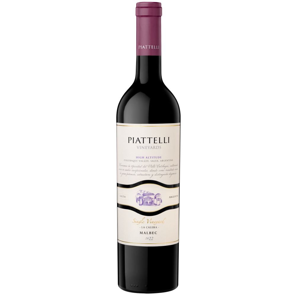 Vino tinto Piattelli Cafayate Gran Reserva Malbec, Argentina.