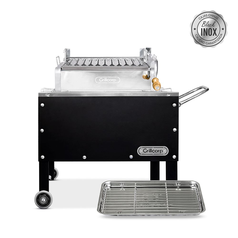 Caja china Junior Black Inoxidable con Levante Mixta | Grillcorp