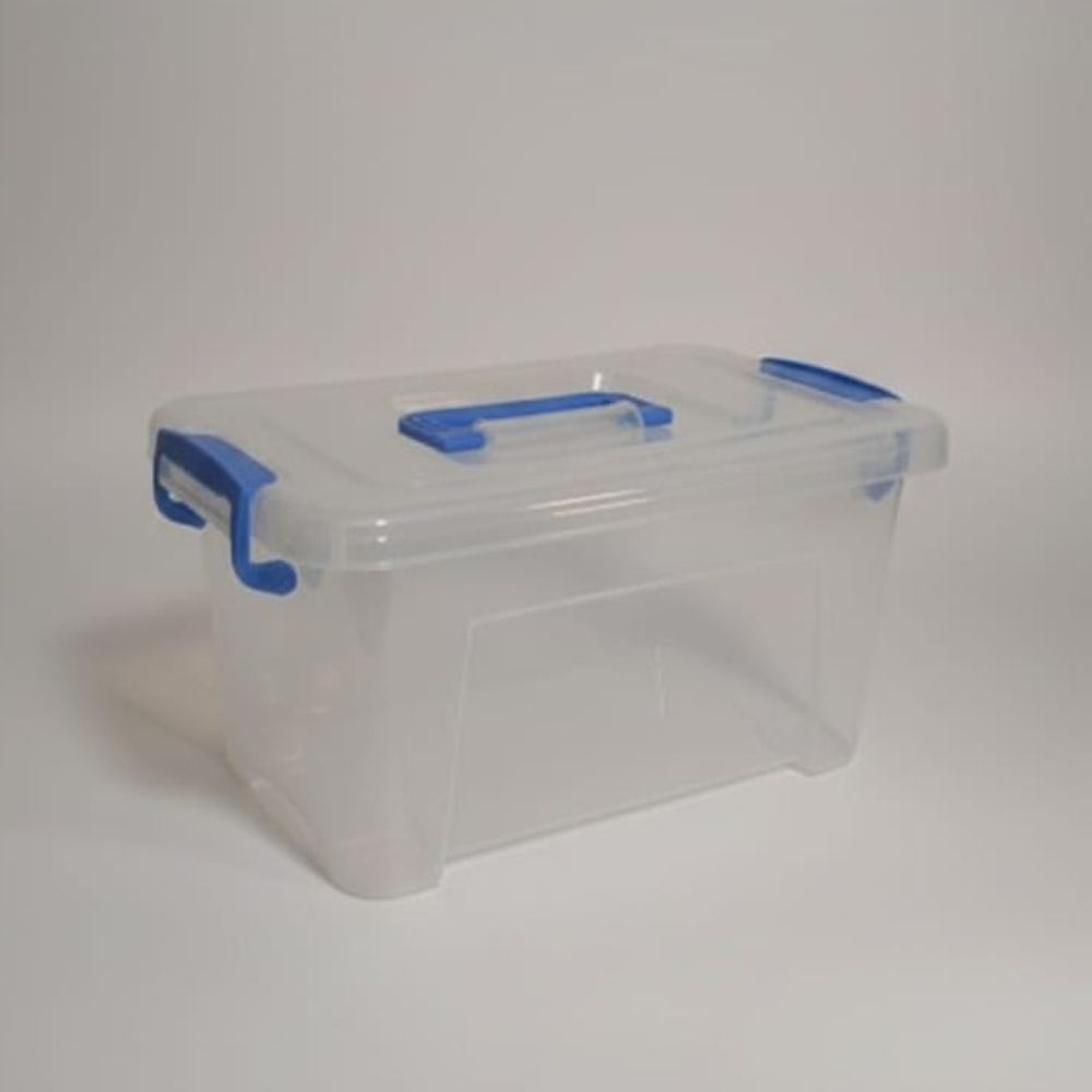 Fenomenal Cajita Organizadora Vany de Plástico Transparente con Tapa a Presión – Práctica y Resistente