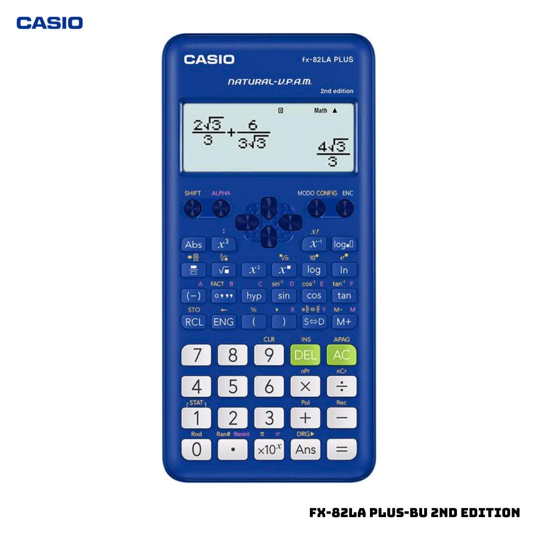 CALCULADORA CIENTIFICA CASIO FX-82LA PLUS-BU 2ND EDITION - AZUL