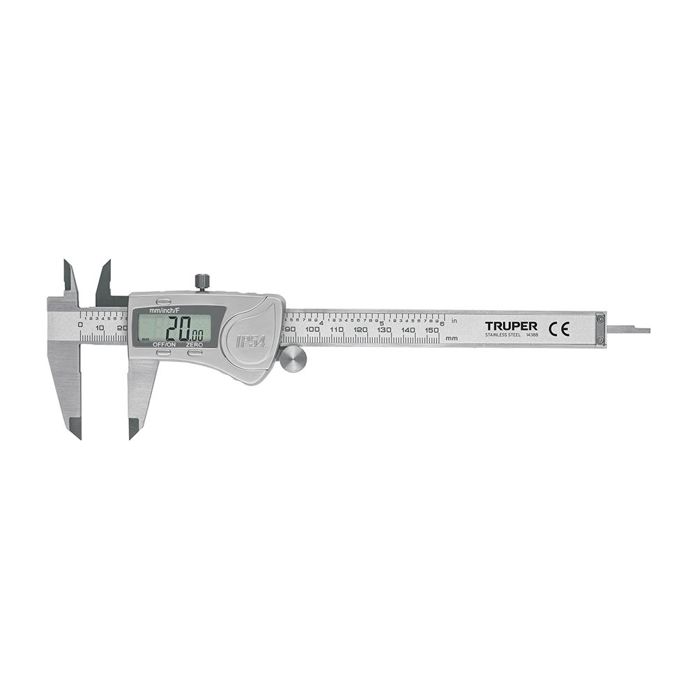 Calibrador Vernier Digital Truper CALDI-6MP de 6 Pulgadas