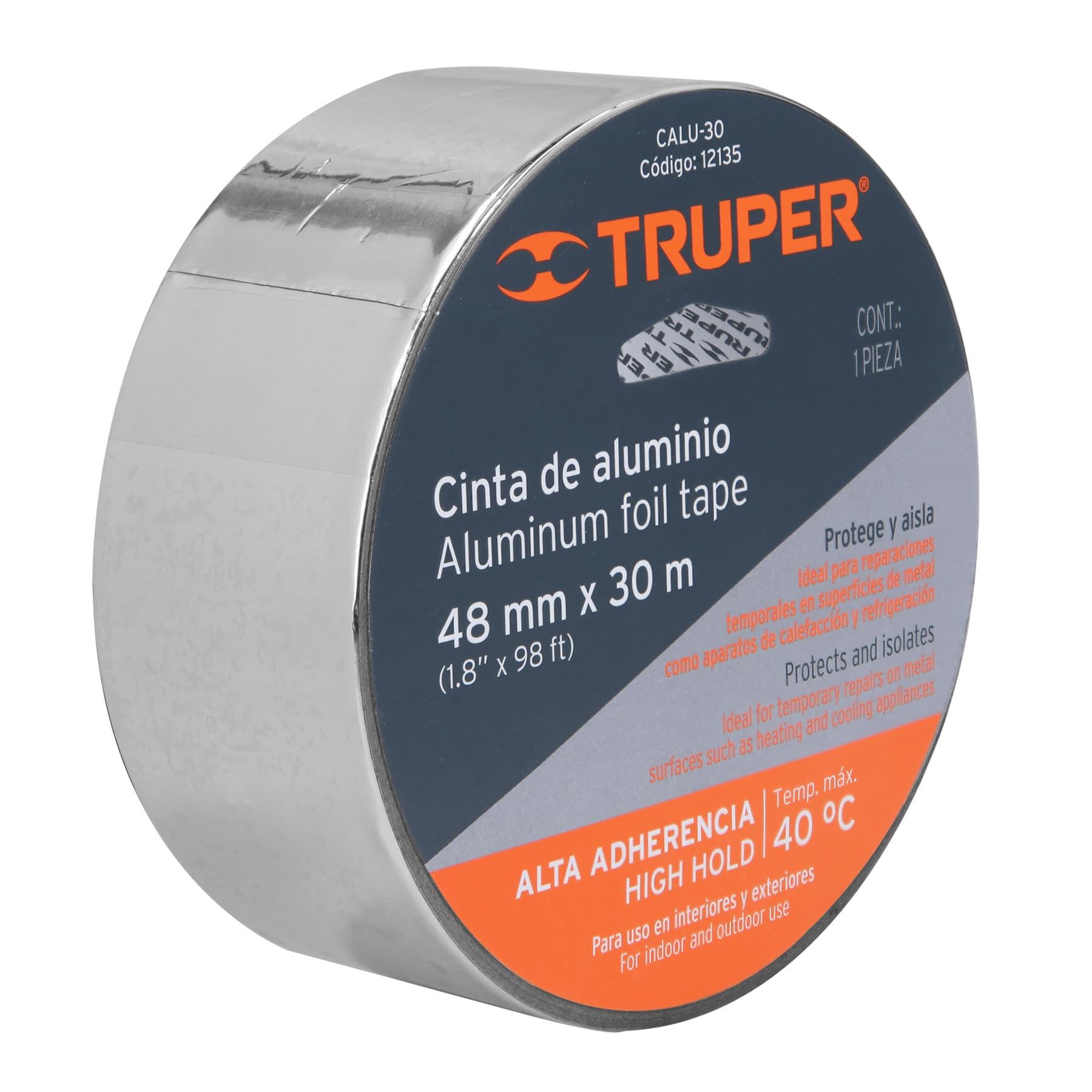 Cinta de Aluminio 2" x 30m TRUPER