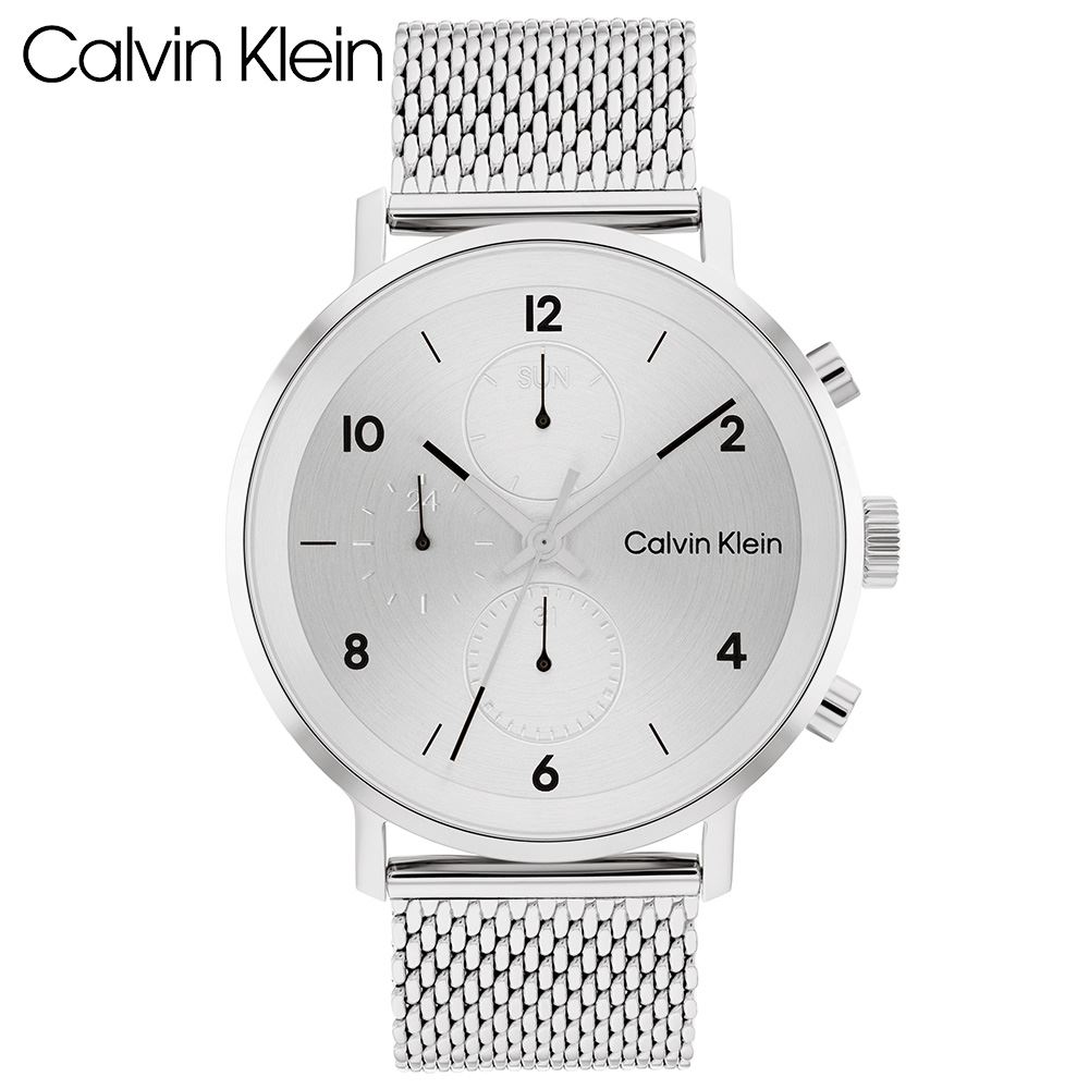 Reloj Calvin Klein Modern 25200107 Multifuncional Acero Inoxidable Dial Plateado