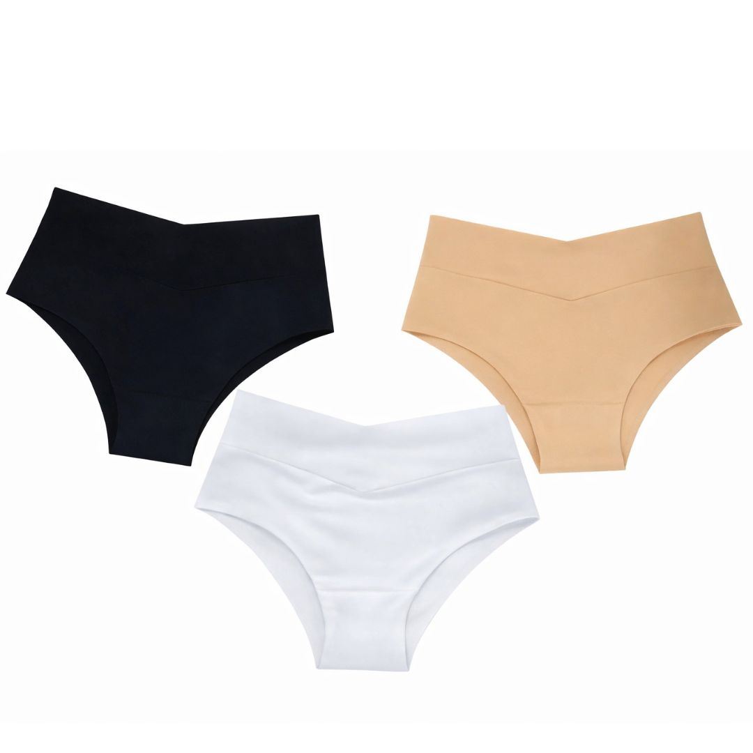 Pack 3 calzón con pretina de algodón cachetero