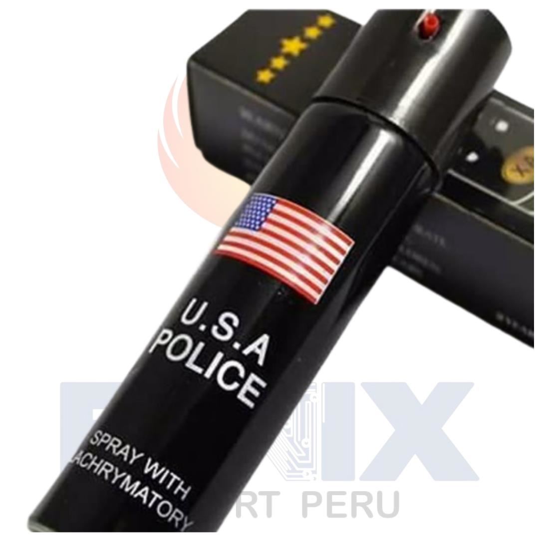 Gas Pimienta Spray 60ml Defensa Personal Protección Negro - Promart