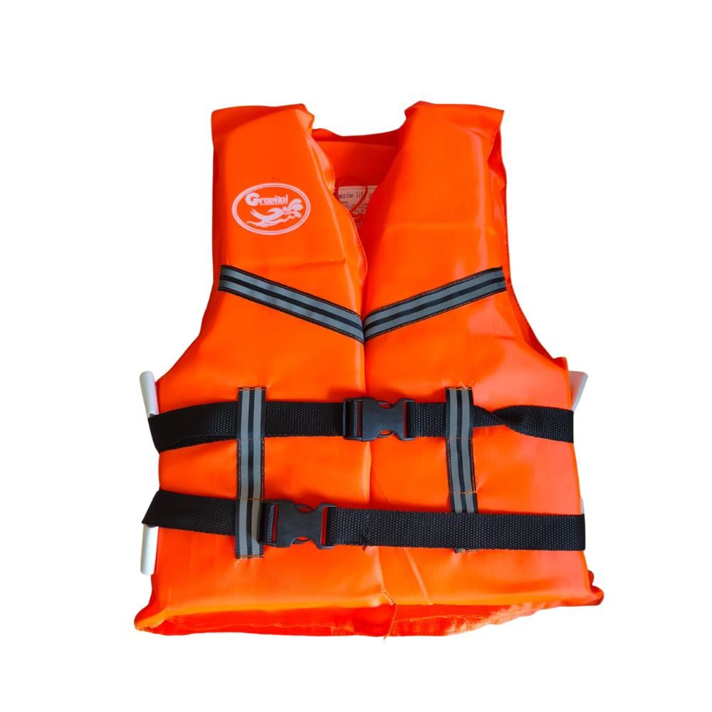 Chaleco Salvavidas  con silbato Gravital sin cuello Naranja Para Niños