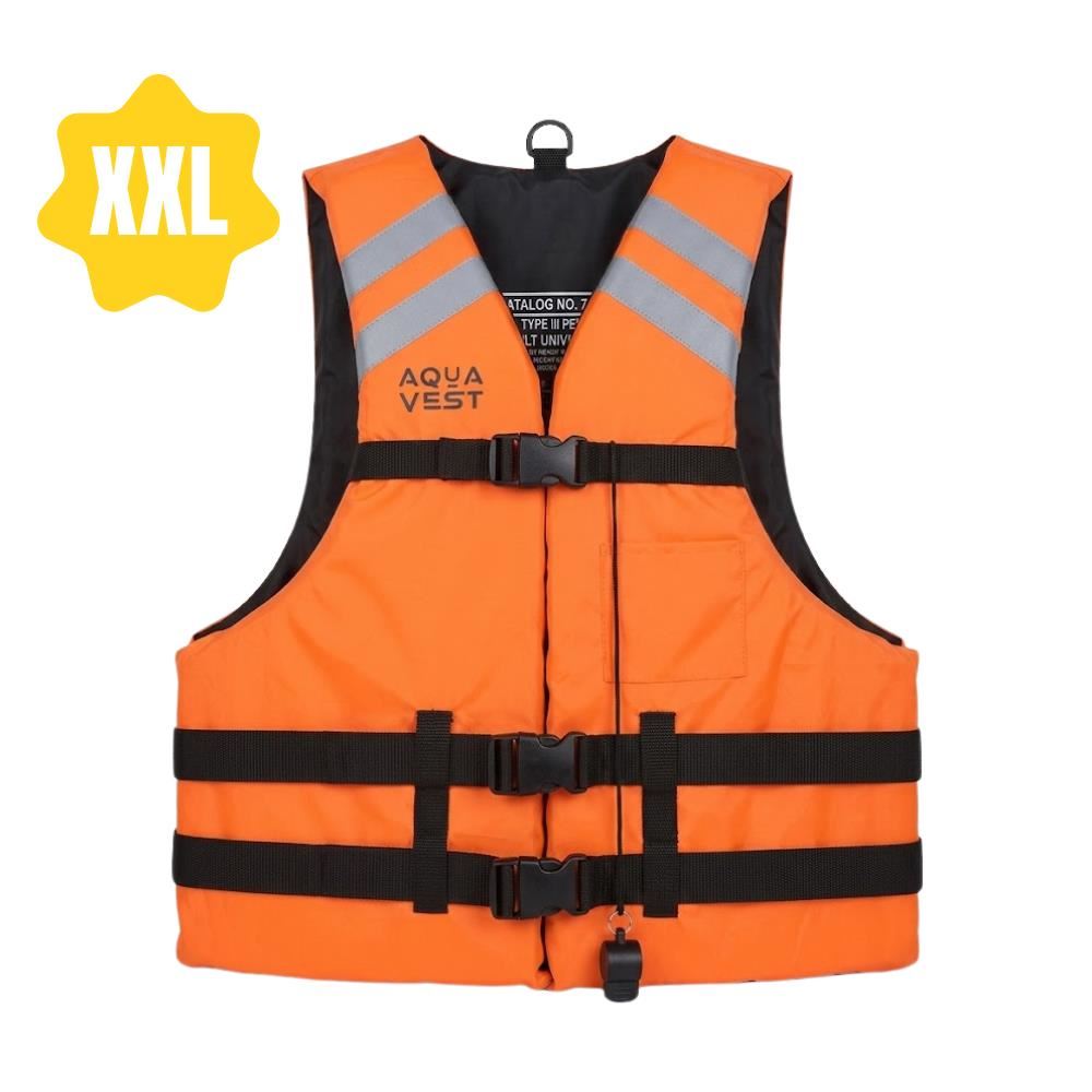 Chaleco Salvavidas Aqua Vest  con Silbato y Cintas Reflectivas XXL