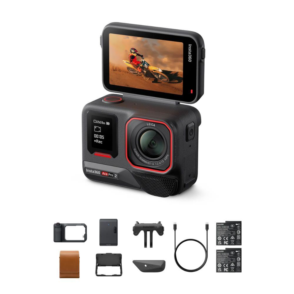 Cámara de acción Insta360 Ace Pro 2 Flash Print Bundle