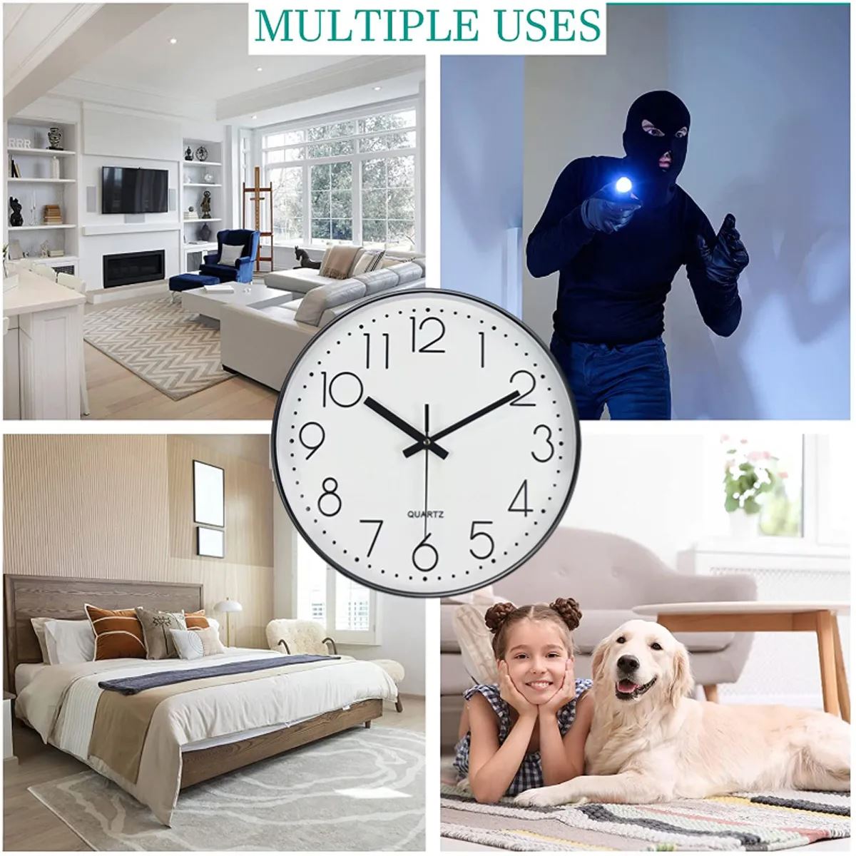 Camara Espia En Reloj De Pared - Wifi - Vision Nocturna