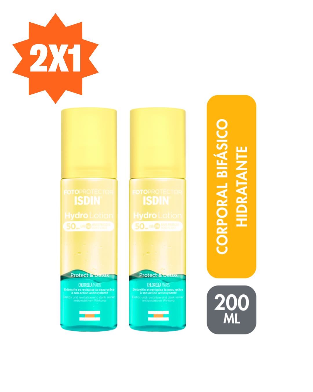 2X1 Isdin Fotoprotector Hydrolotion SPF50 200ml