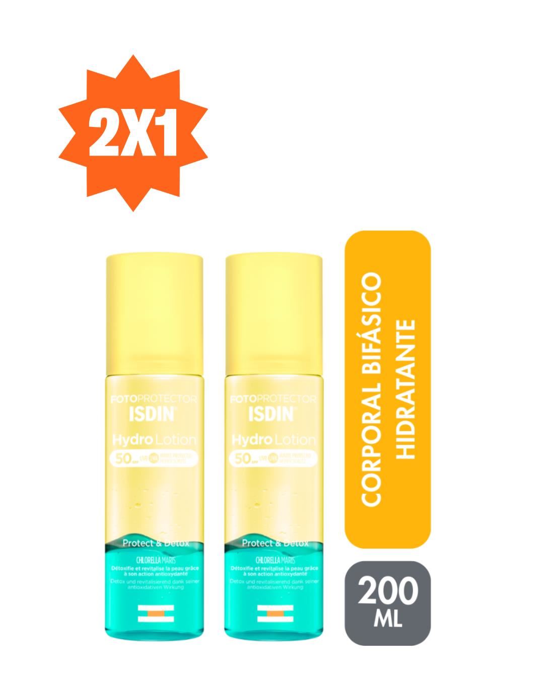 2X1 Isdin Fotoprotector Hydrolotion SPF50 200ml