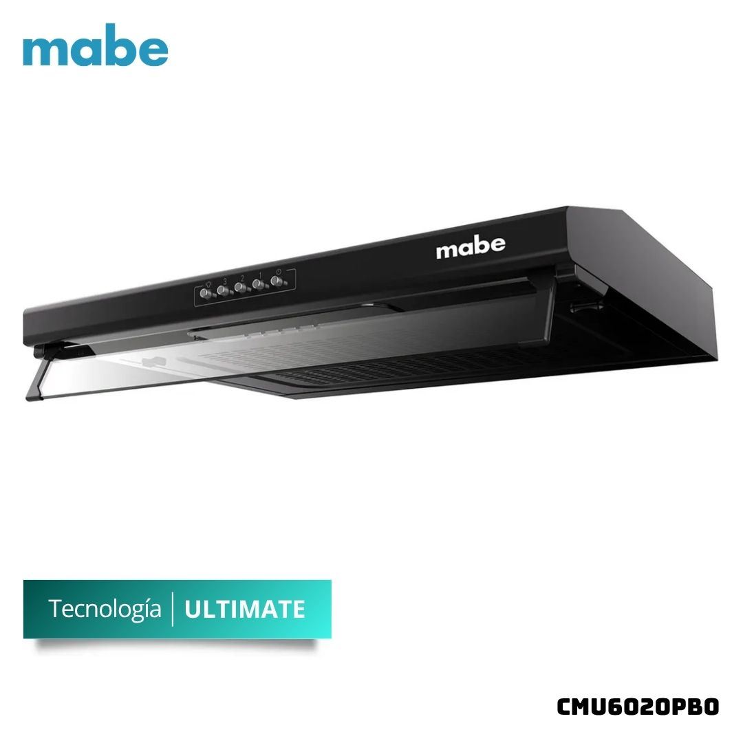 CAMPANA EXTRACTORA MABE 60 CM NEGRO - CMU6020PB0
