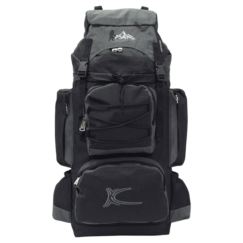 Mochila Campera Kengar Modelo N.3 Negro - Plomo