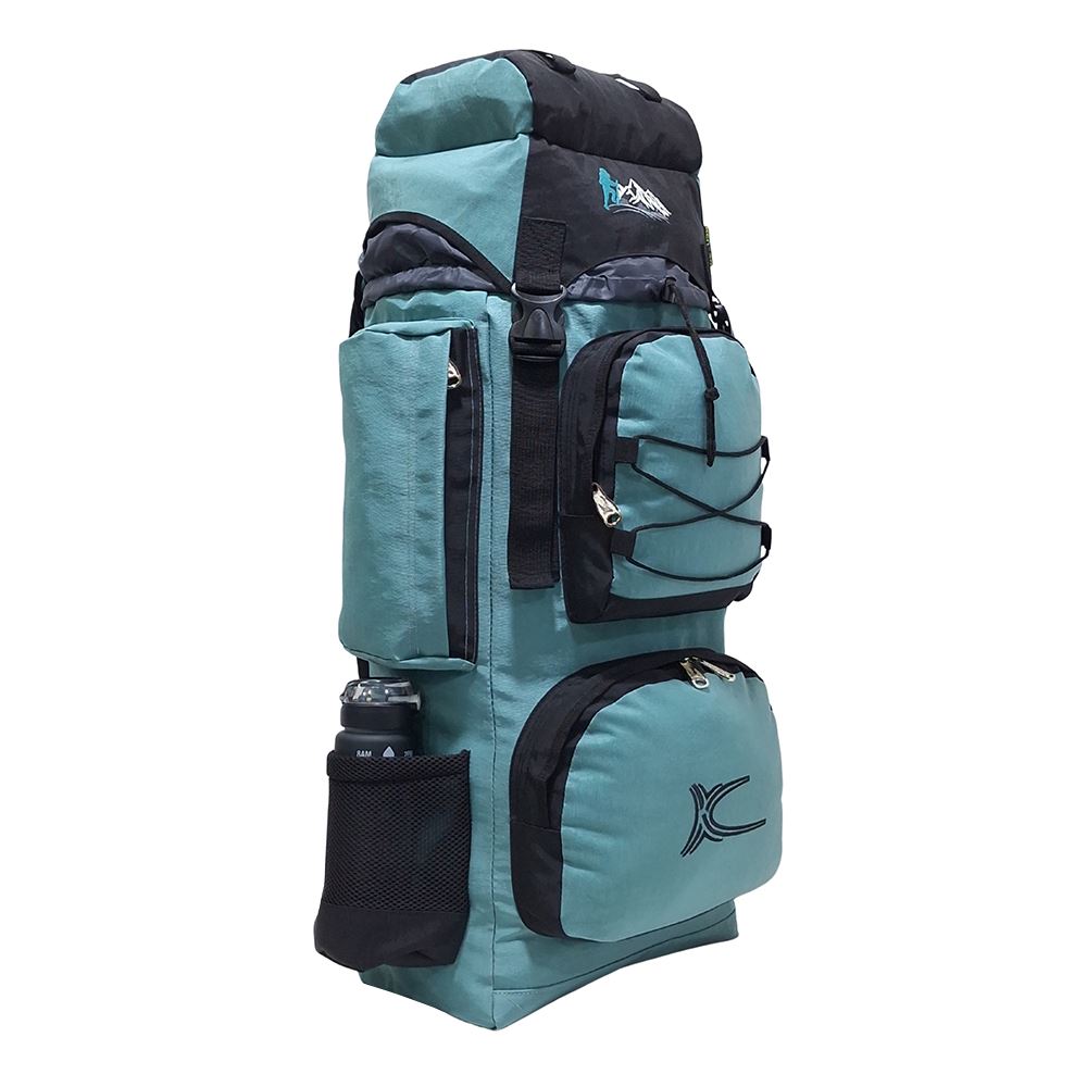 Mochila Campera Kengar Modelo N.4 Verde Jade - Negro