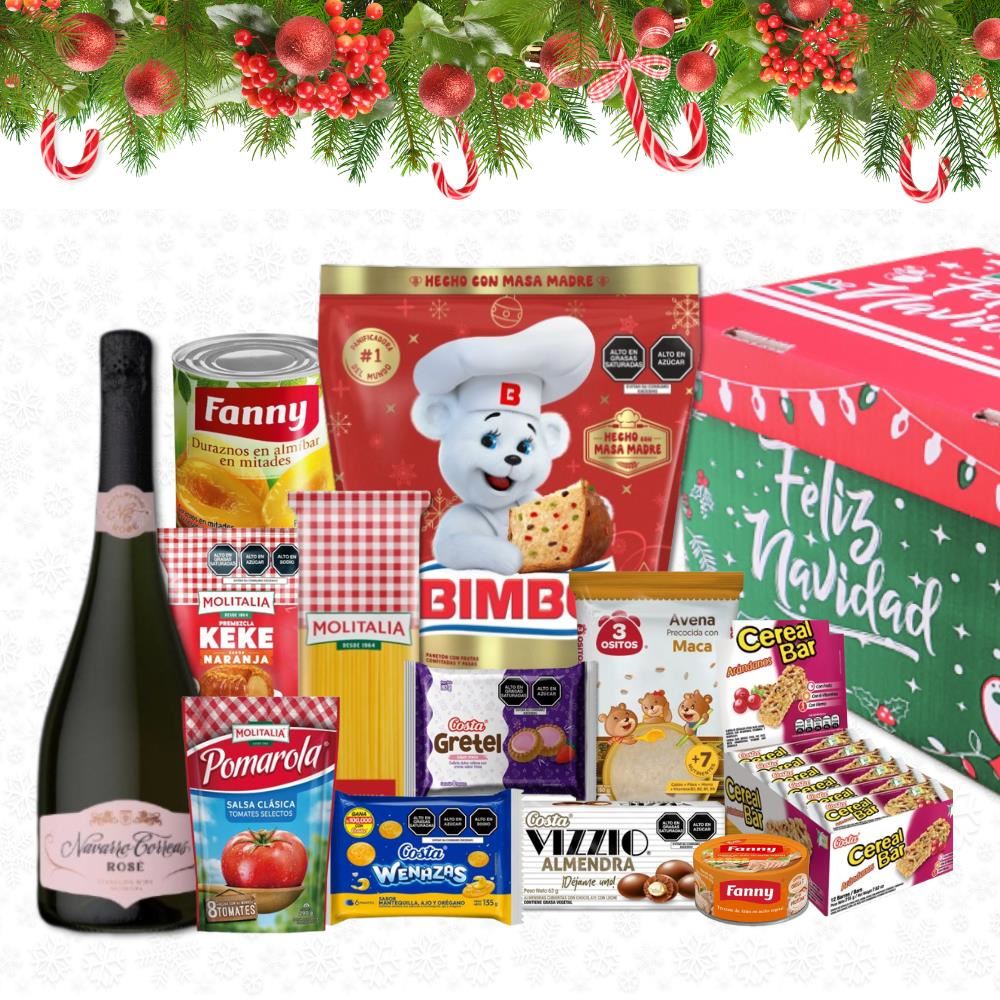 CANASTA NAVIDEÑA SUPERIOR ROSE