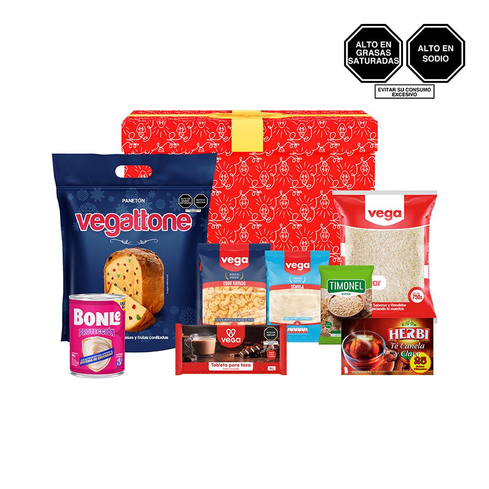 Canasta Navideña Tradición Caja Roja - Vega