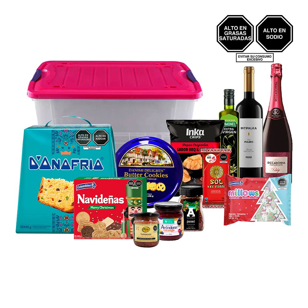 Canasta Navideña Ilusión Rey Caja C/Tapa Navidad - Vega