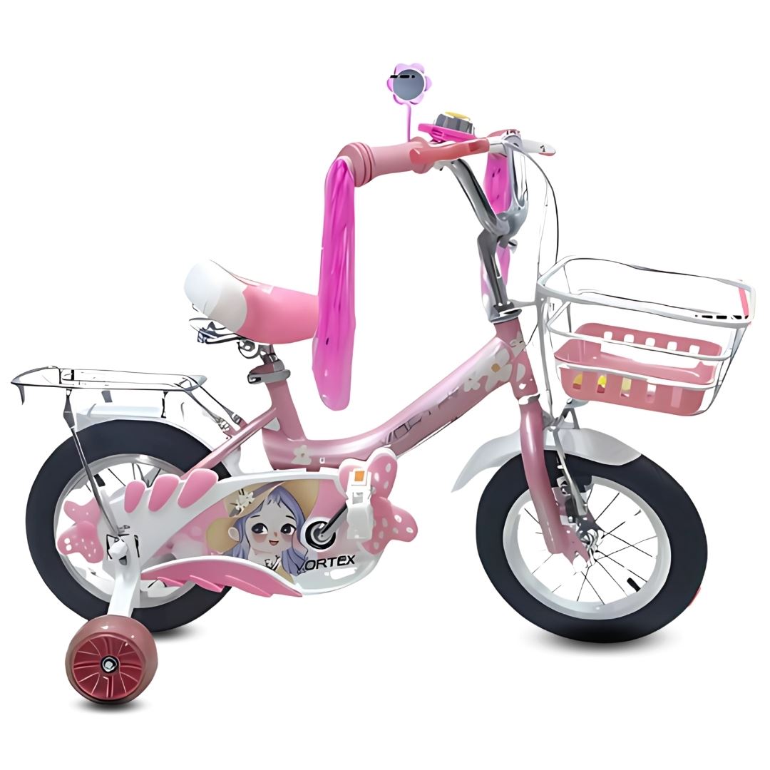 Bicicleta Campera con Canasta Aro 12 «CANDY III» Pink
