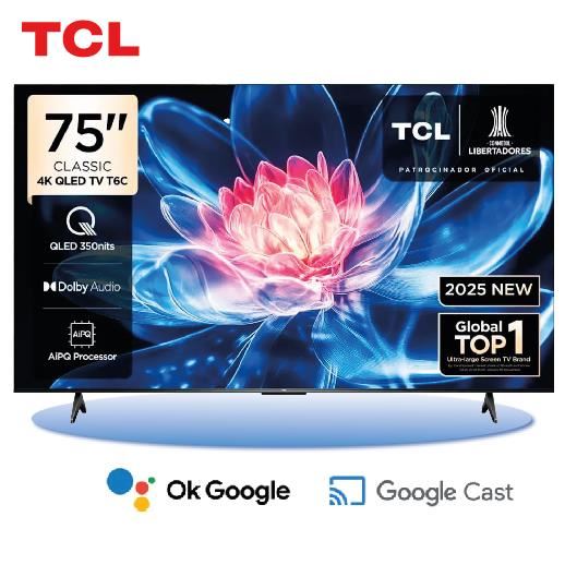 Televisor Tcl 75" Qled 4k 75p7k Google Tv