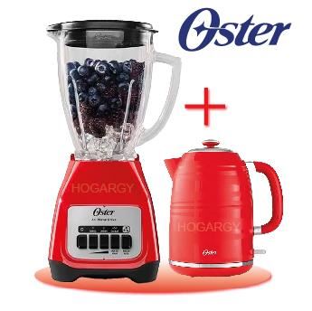 Combo Oster Licuadora BLSTKAGRPB 1.5 L + Hervidor eléctrico 1.7 L