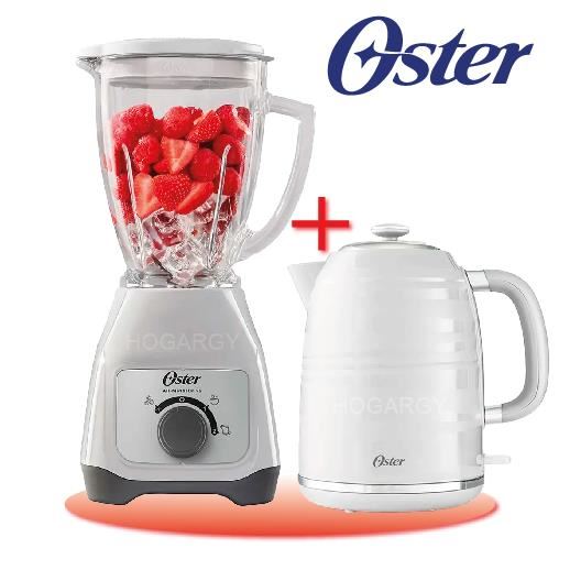 Hervidor 1.7L Blanco + Licuadora 1,5L Blanco