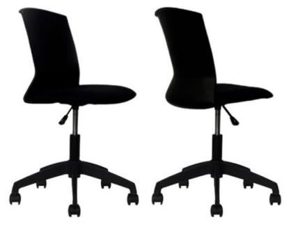 SILLA MORELIA NEGRO/NEGRO GIRATORIA