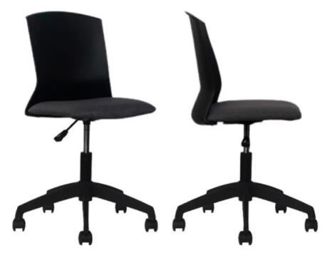 SILLA MORELIA NEGRO/GRIS OSC GIRATORIA