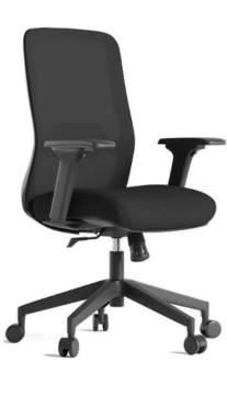 Silla Lacros Negro Giratoria