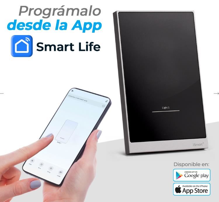 Switch panel negro – 1 toque