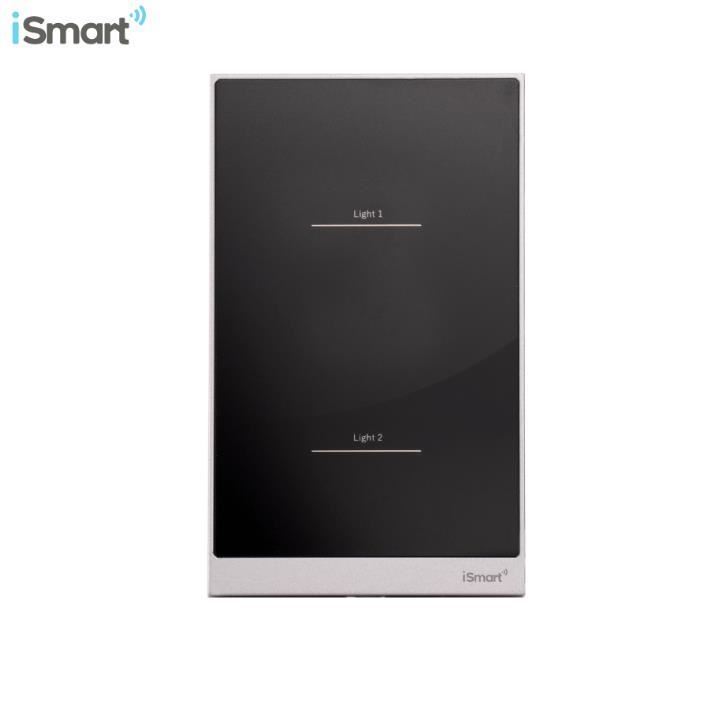 Switch panel negro – 2 toques