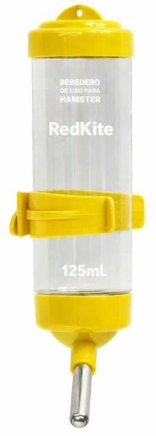 Bebedero De Botella Para Hamster Con Válvula 125 Ml Color Amarillo