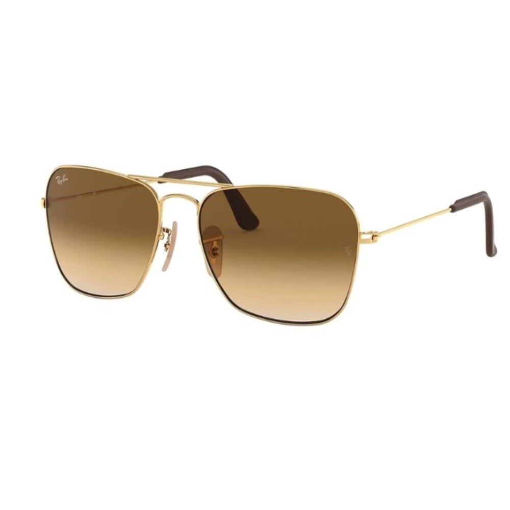 Ray-Ban RB3136 Caravan Gafas de sol cuadradas Gold marron Talla 58