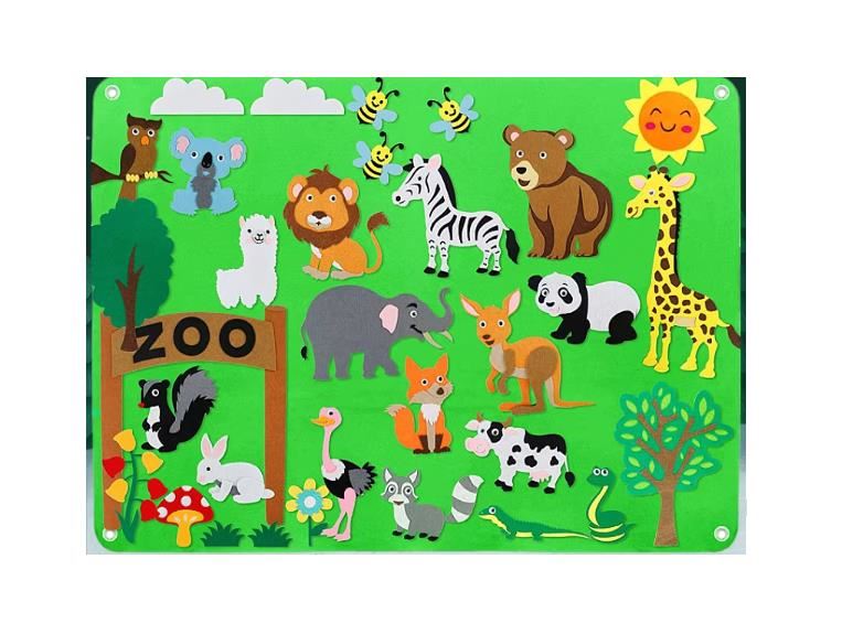 Tablero de Fieltro Montessori “Crea tu Historia” – Juego Educativo Interactivo