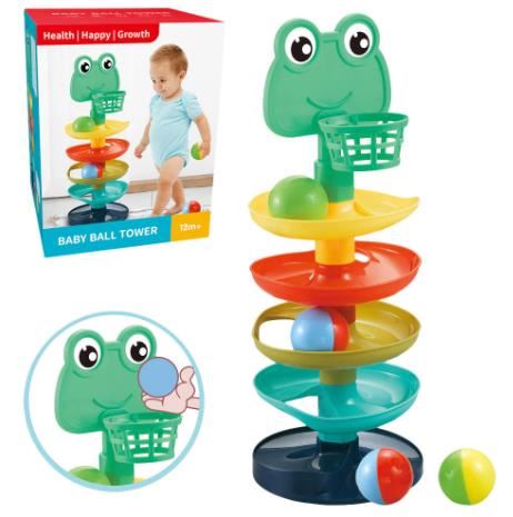 Tobogán de pelotas diseño sapito para bebe