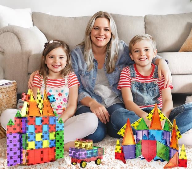 Bloques Magnéticos de Construcción 48 Piezas – Creatividad Sin Límites para Niños