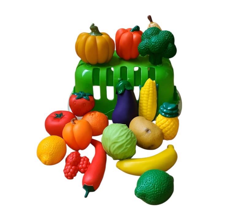 Canasta de Frutas y Verduras Didácticas – Juego Educativo para Pequeños Exploradores