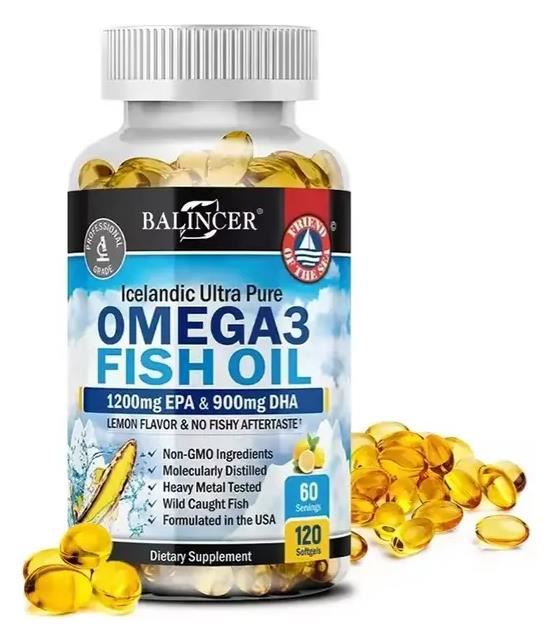 Omega 3 Fish Oil Balincer 120 Cáps | Salud Cardiovascular