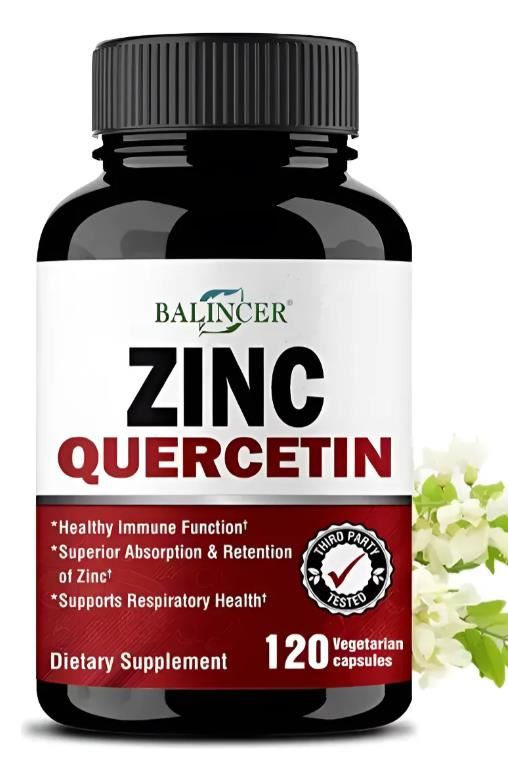 Quercetina Y Zinc Sinergia Inmune Y Respiratoria 120 Cap