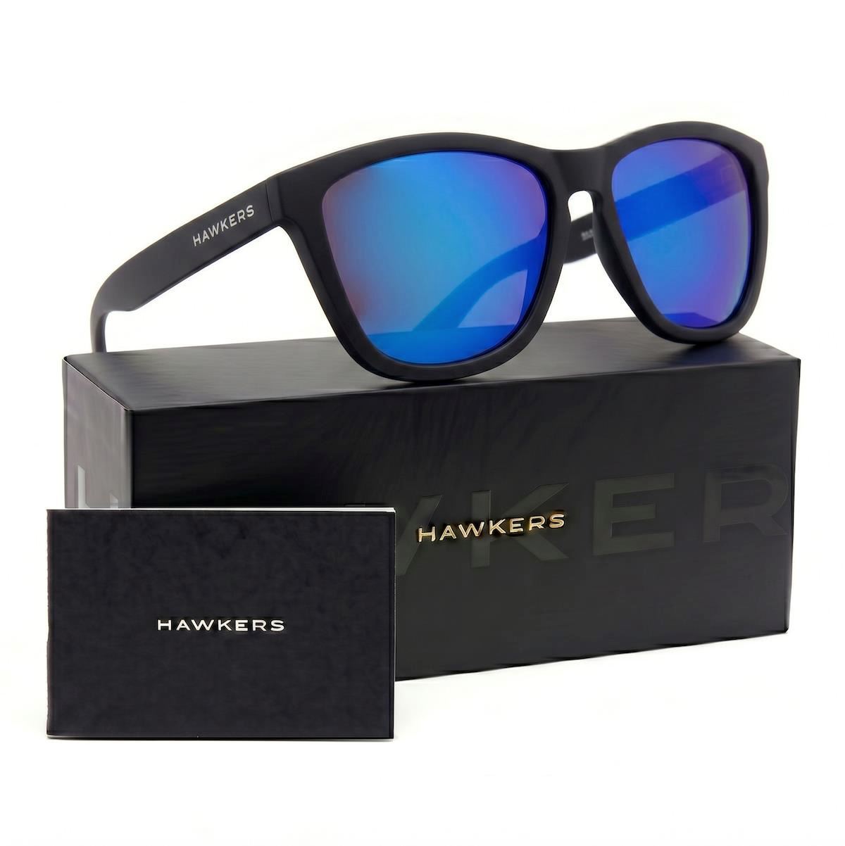 Lentes de Sol Hawkers One Raw HONR21QLT0 Negro Azul Espejado Talla 54mm