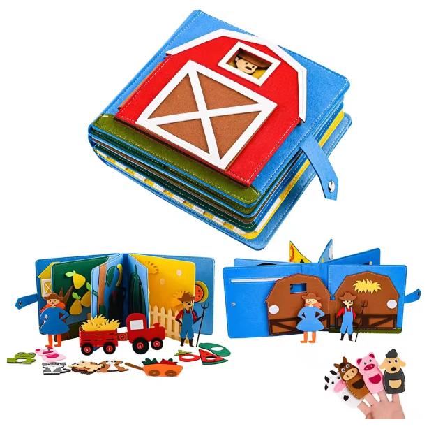 Libro Sensorial Montessori de Actividades de estimulación