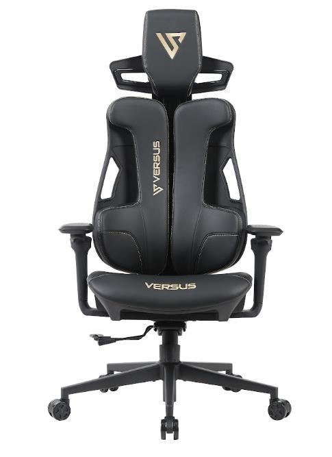 Silla Gamer Escritorio V-striker Versus Reclinable Negro Negro Cuero Sintético