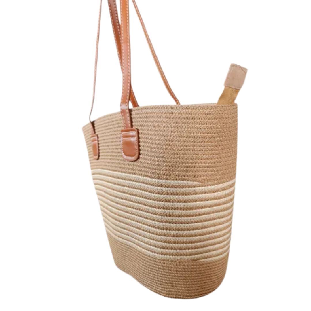 Tote/ Bolso / Cartera De Paja - Cartera Ideal Para El Verano