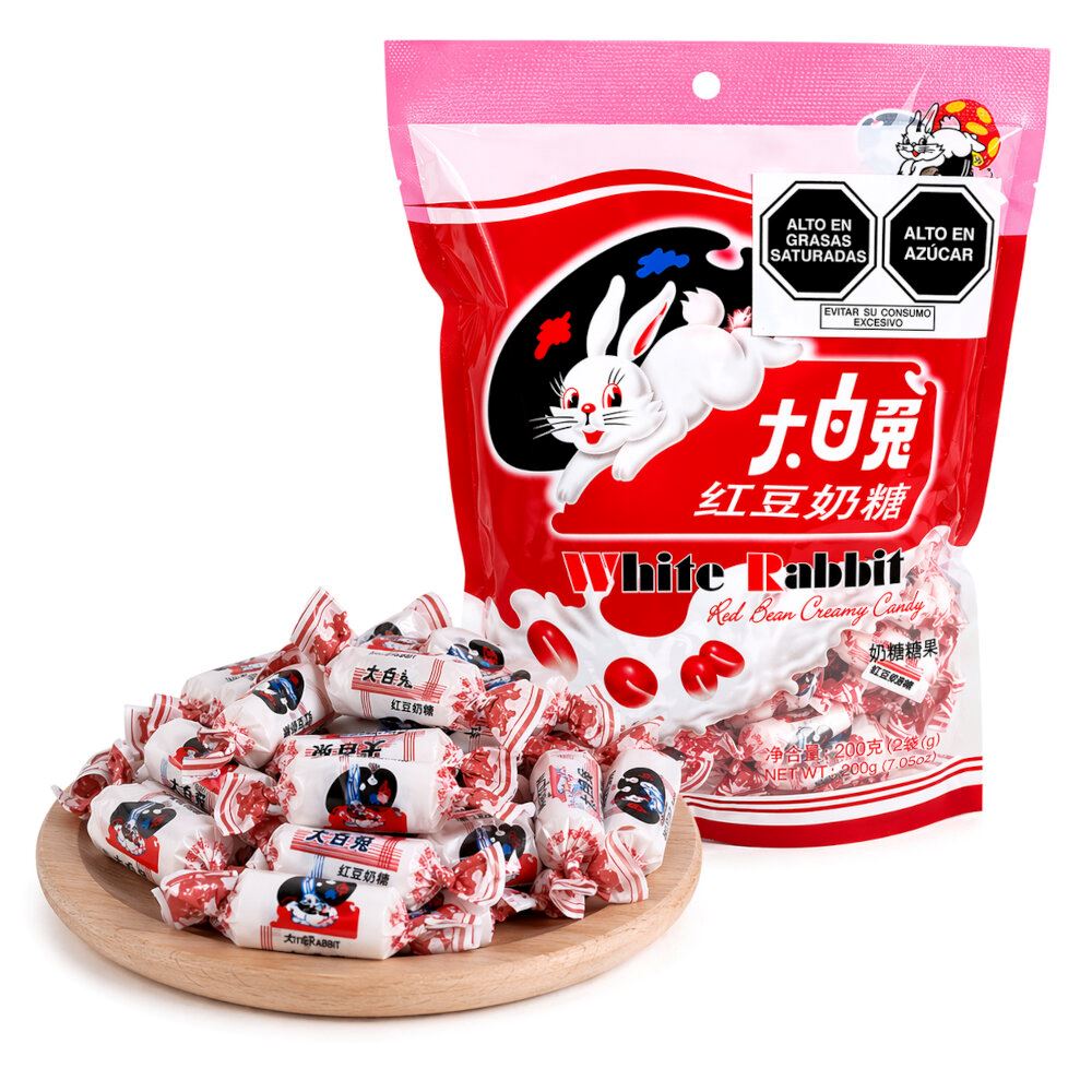 Caramelos Cremoso De Frejol Rojo Cream Candy 200gr White Rabbit