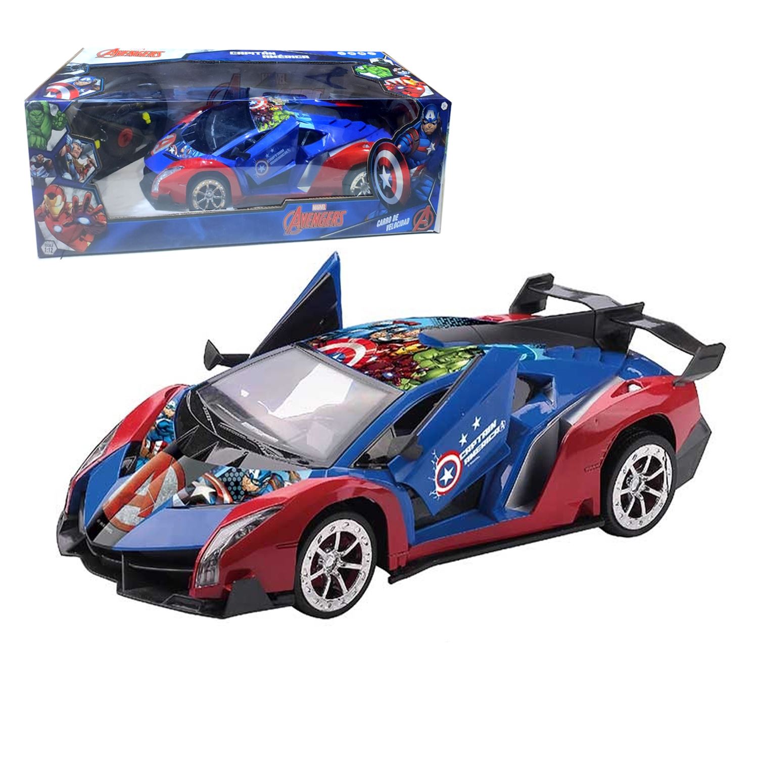 Juguete Carro de Velocidad con Control Remoto Avengers